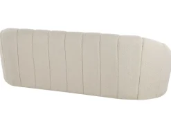 3 Seater Boucle Fabric Sofa White Lomma