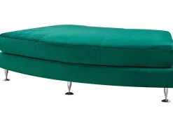 7 Seater Curved Modular Velvet Sofa Dark Green Rotunde