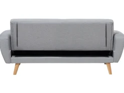 3 Seater Fabric Sofa Bed Grey Florli