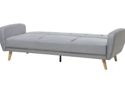 3 Seater Fabric Sofa Bed Grey Florli