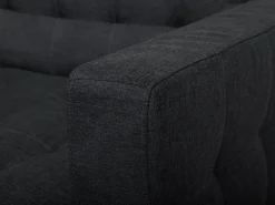 3 Seater Fabric Sofa Bed Graphite Grey Aberdeen