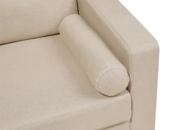 2 Seater Fabric Sofa Beige Kalmar