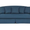 3 Seater Fabric Sofa Blue Gilja