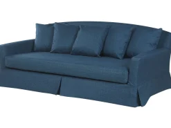 3 Seater Fabric Sofa Blue Gilja