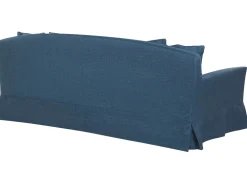 3 Seater Fabric Sofa Blue Gilja