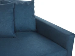 3 Seater Fabric Sofa Blue Gilja