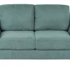 2 Seater Fabric Sofa Green Trosa