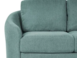 2 Seater Fabric Sofa Green Trosa