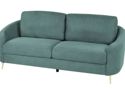 3 Seater Fabric Sofa Green Trosa