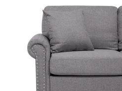 2 Seater Fabric Sofa Grey Otra