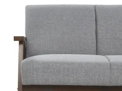 2 Seater Fabric Sofa Grey Asnes