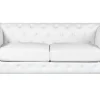 2 Seater Faux Leather Sofa White Vissland
