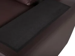 2 Seater Faux Leather Sofa Brown Vogar