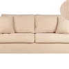 3 Seater Jumbo Cord Sofa Beige Falun