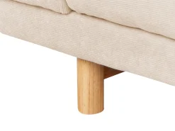 3 Seater Jumbo Cord Sofa Beige Nivala