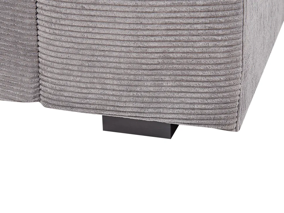 3 Seater Jumbo Cord Sofa Dark Grey Viskan