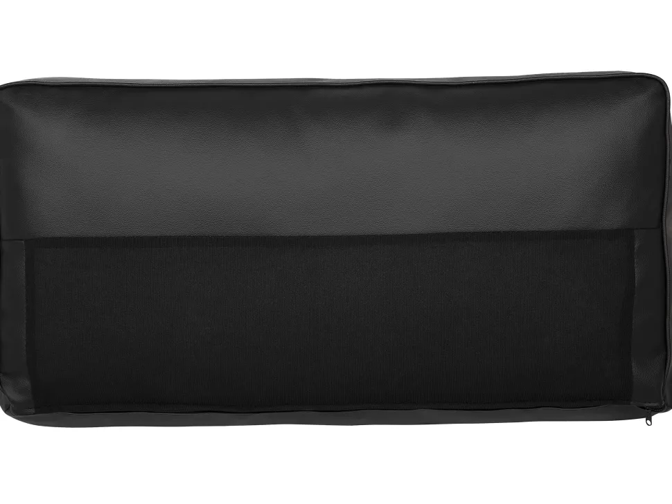 3 Seater Leather Sofa Black Savalen