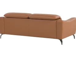 3 Seater Leather Sofa Golden Brown Narwik