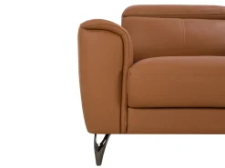 3 Seater Leather Sofa Golden Brown Narwik