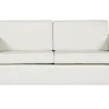 3 Seater Leather Sofa White Helsinki