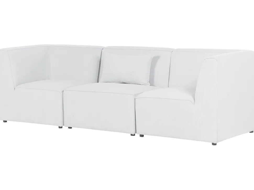 3 Seater Modular Jumbo Cord Sofa Off White Lemvig