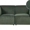 2 Seater Modular Jumbo Cord Sofa Dark Green Lemvig