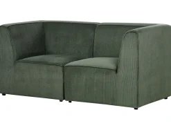 2 Seater Modular Jumbo Cord Sofa Dark Green Lemvig