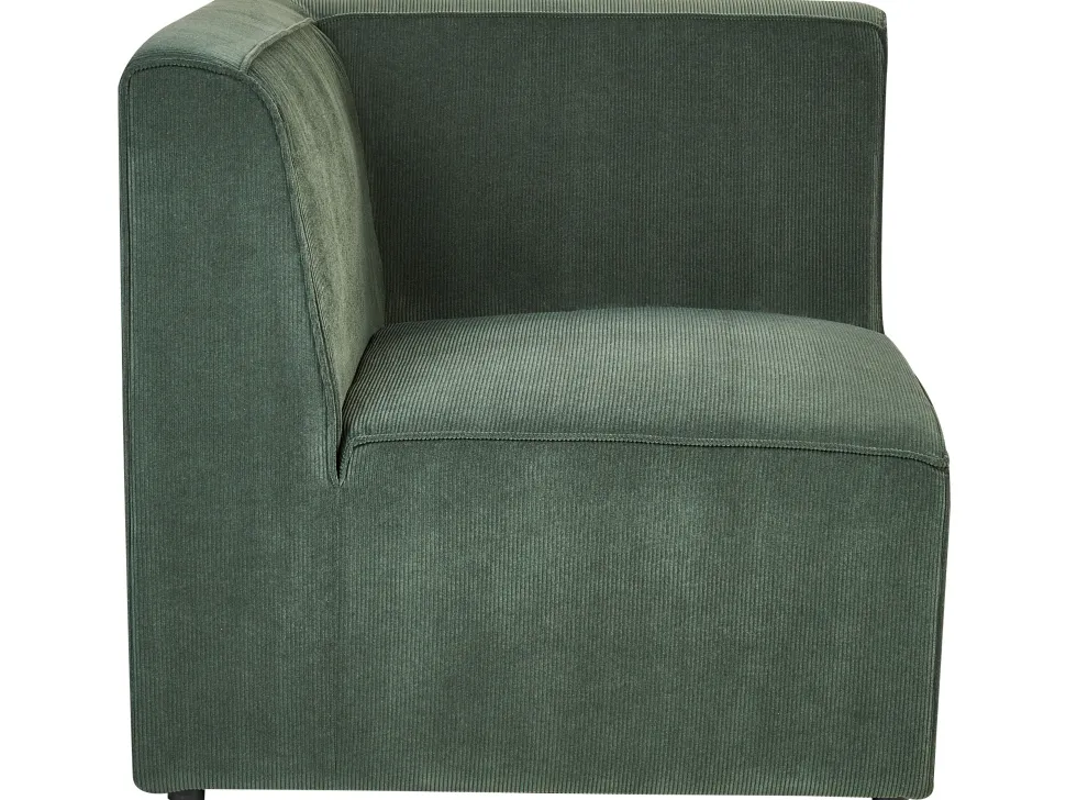 2 Seater Modular Jumbo Cord Sofa Dark Green Lemvig