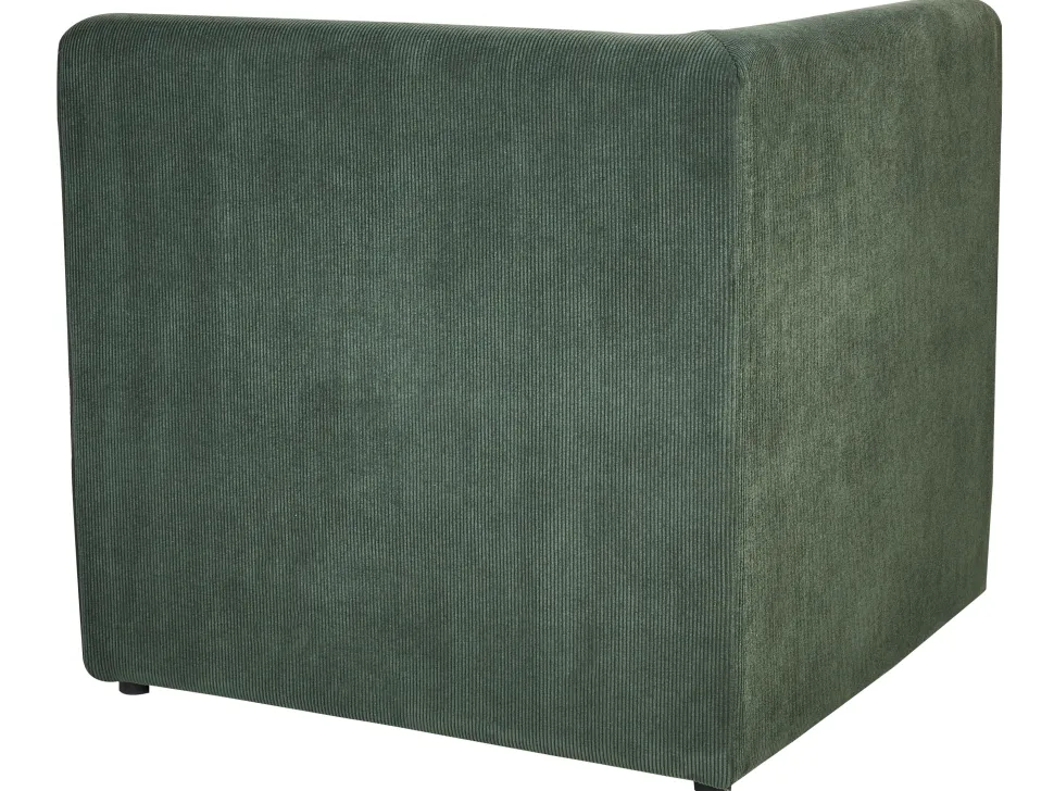 2 Seater Modular Jumbo Cord Sofa Dark Green Lemvig