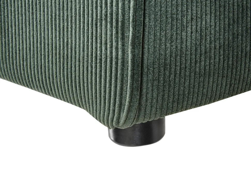 2 Seater Modular Jumbo Cord Sofa Dark Green Lemvig