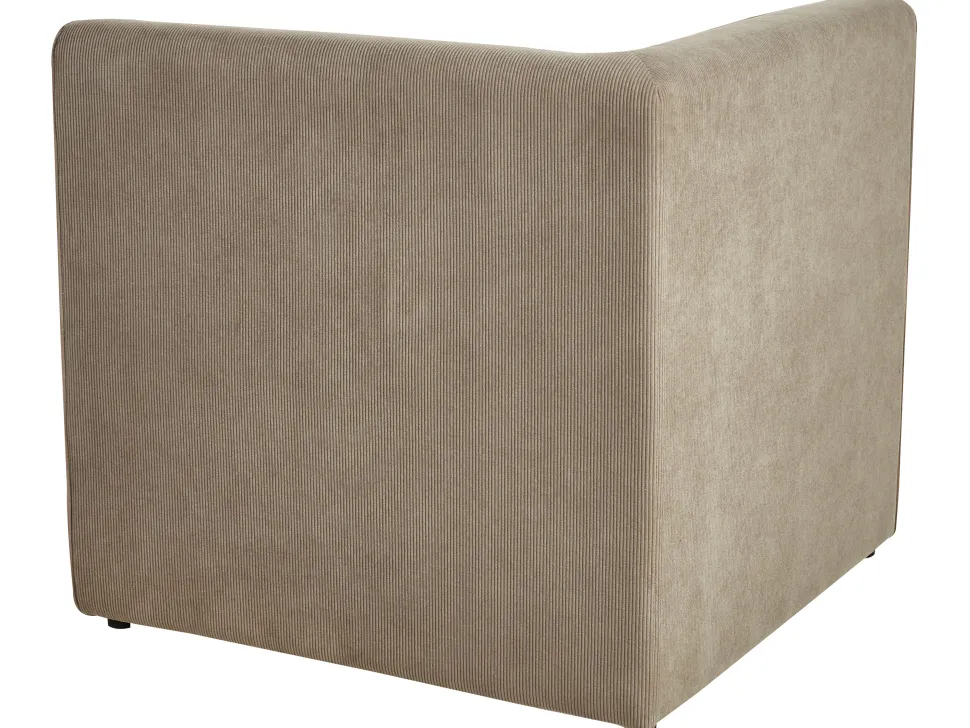 3 Seater Modular Jumbo Cord Sofa With Ottoman Taupe Lemvig