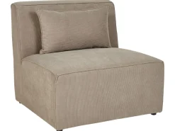 3 Seater Modular Jumbo Cord Sofa With Ottoman Taupe Lemvig