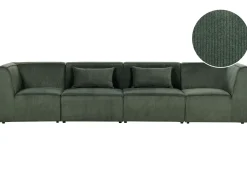 4 Seater Modular Jumbo Cord Sofa Dark Green Lemvig