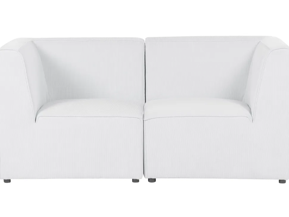 2 Seater Modular Jumbo Cord Sofa Off White Lemvig