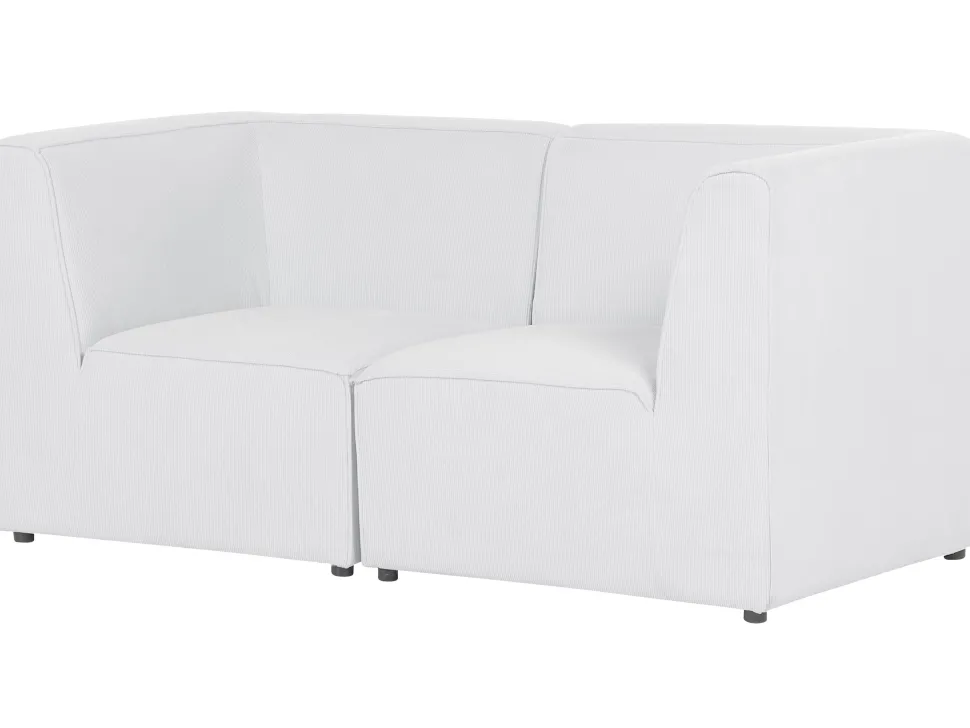 2 Seater Modular Jumbo Cord Sofa Off White Lemvig