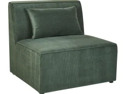 3 Seater Modular Jumbo Cord Sofa With Ottoman Dark Green Lemvig