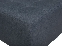 6 Seater U-Shaped Modular Fabric Sofa Dark Grey Aberdeen