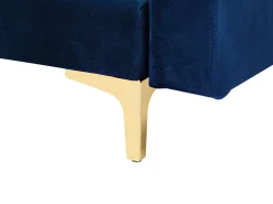 5 Seater U-Shaped Modular Velvet Sofa Navy Blue Aberdeen