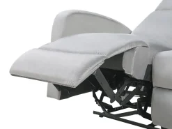 2 Seater Velvet Electric Recliner Sofa Light Grey Verdal