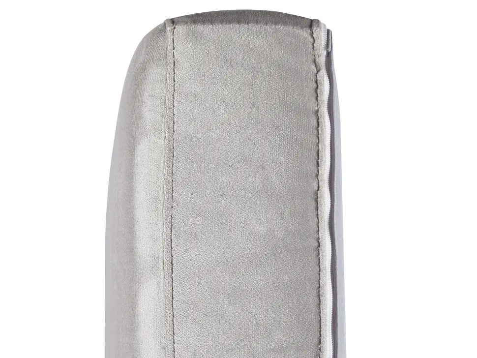 3 Seater Velvet Fabric Sofa Light Grey Arvika