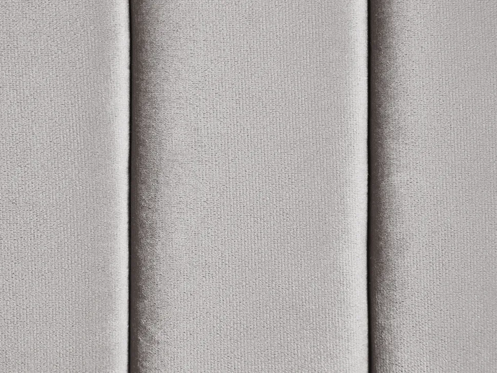 3 Seater Velvet Fabric Sofa Light Grey Arvika