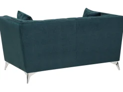 2 Seater Velvet Fabric Sofa Teal Gaula