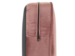 3 Seater Velvet Fabric Sofa Pink Chesterfield