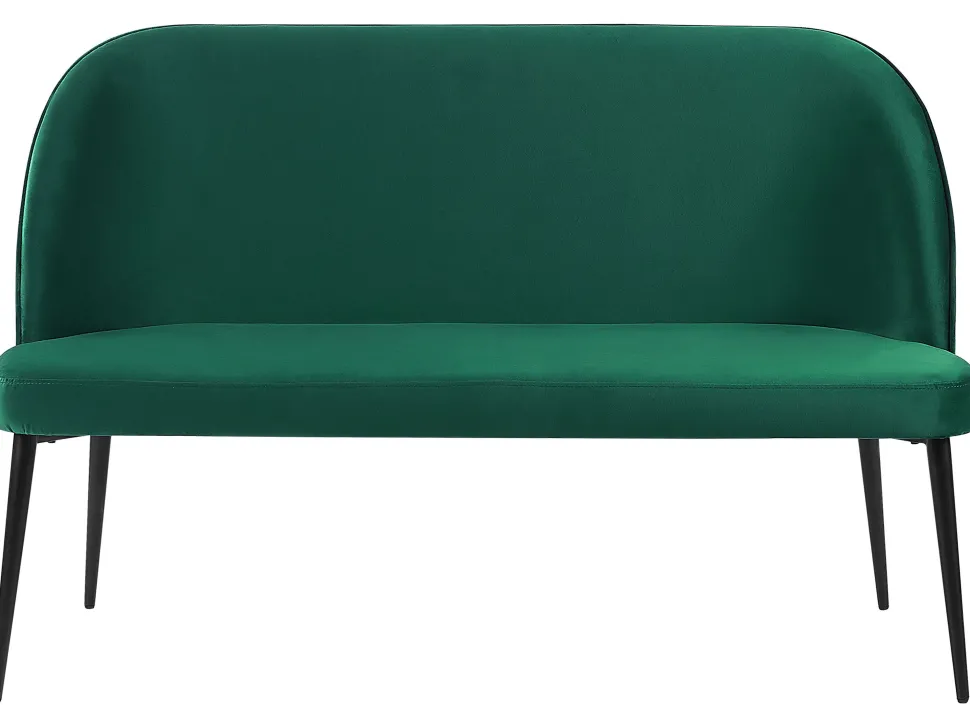 2 Seater Velvet Kitchen Sofa Green Osby