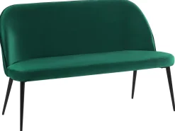 2 Seater Velvet Kitchen Sofa Green Osby