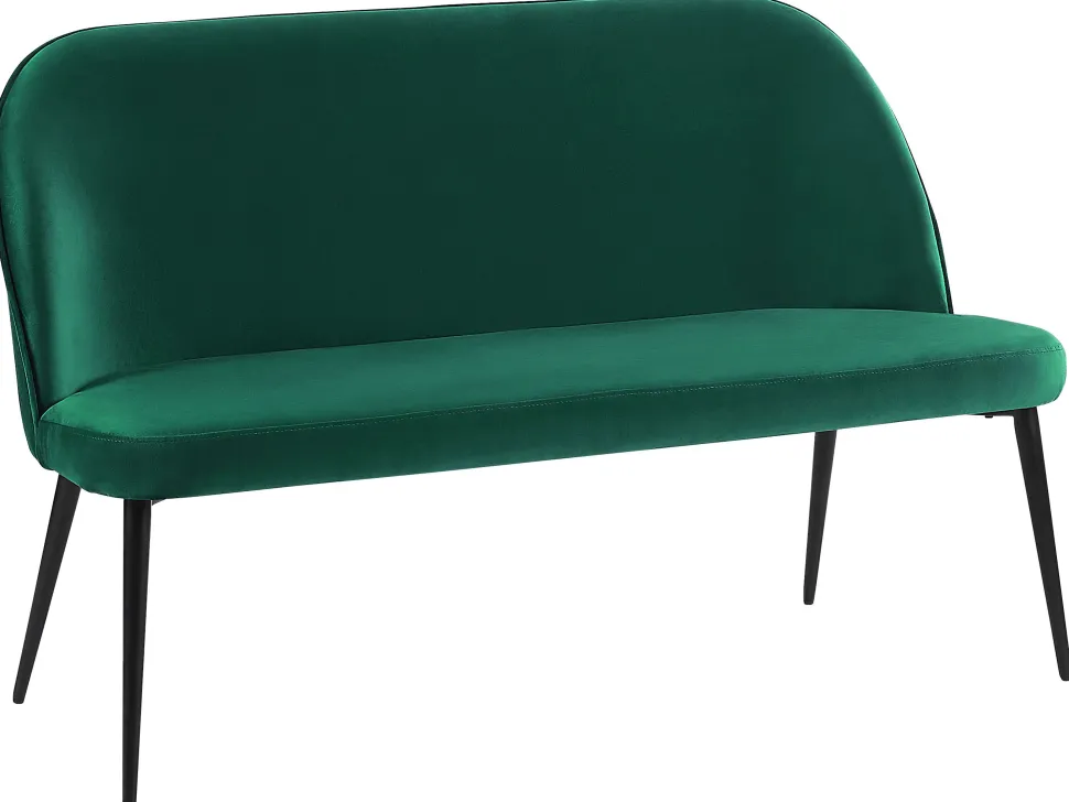 2 Seater Velvet Kitchen Sofa Green Osby