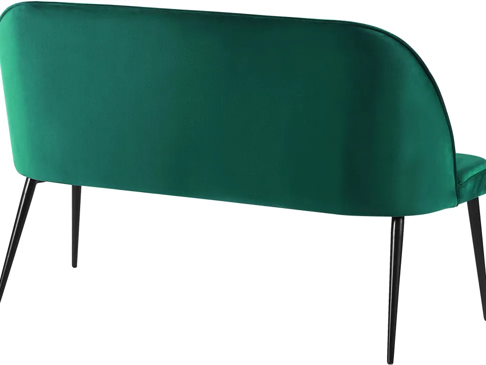 2 Seater Velvet Kitchen Sofa Green Osby