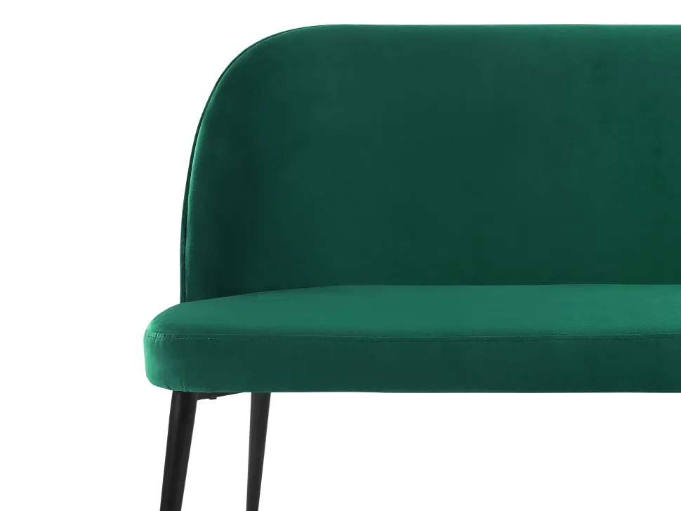 2 Seater Velvet Kitchen Sofa Green Osby
