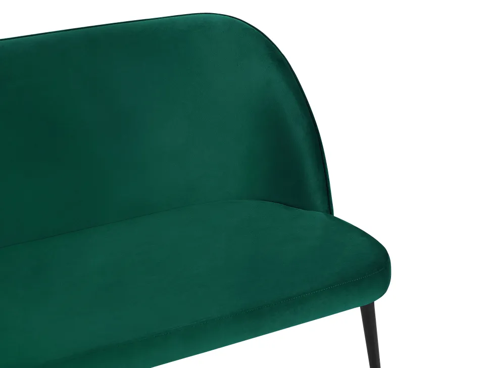 2 Seater Velvet Kitchen Sofa Green Osby