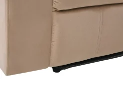 2 Seater Velvet Led Electric Recliner Sofa With Usb Port Beige Bergen